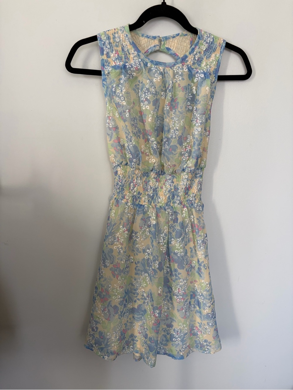 NWT Sabo Skirt Open-Back Floral Mini Dress - XS